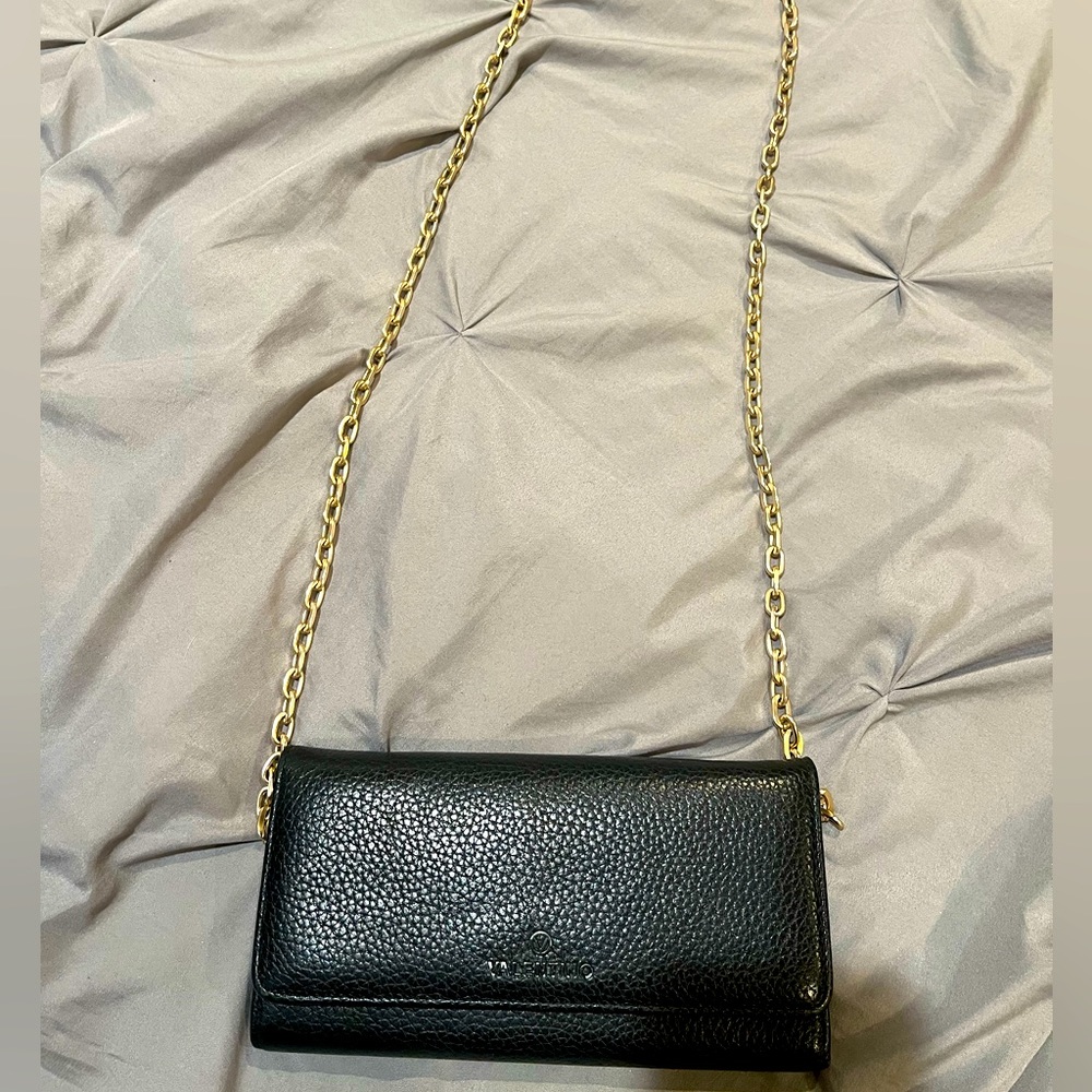 Valentino black wallet/shoulder bag